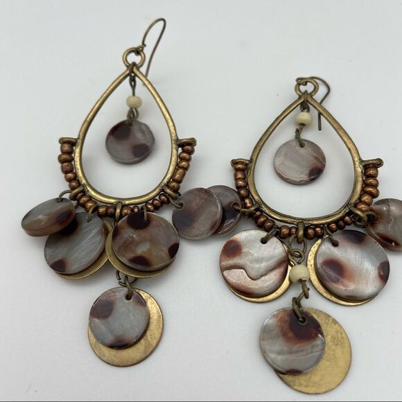 🍭6/$30 Speckled teardrop dangle earrings - Picture 6 of 8